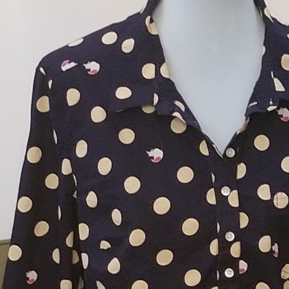 GAP Maternity Polkadot & Fox blouse